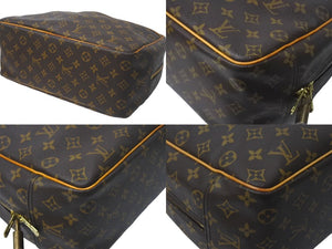 Louis Vuitton ルイヴィトン モノグラム ドーヴィル ハンドバッグ 廃番品 M47270 ブラウン ロゴ 鞄 良品 中古 4c068154