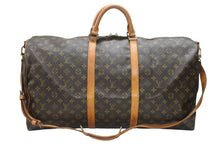 画像をギャラリービューアに読み込む, LOUIS VUITTON ルイヴィトン キーポル バンドリエール60 ボストンバッグ M41412 モノグラム PVC レザー ブラウン 美品 中古 4b006816