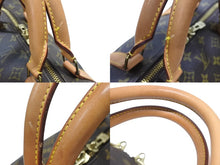 画像をギャラリービューアに読み込む, LOUIS VUITTON ルイヴィトン キーポル バンドリエール60 ボストンバッグ M41412 モノグラム PVC レザー ブラウン 美品 中古 4b006816