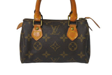 画像をギャラリービューアに読み込む, Louis Vuitton ルイヴィトン ミニスピーディ ミニボストンバッグ モノグラム M41534 ゴールド金具 ブラウン 美品 中古 4c068160