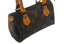 画像をギャラリービューアに読み込む, Louis Vuitton ルイヴィトン ミニスピーディ ミニボストンバッグ モノグラム M41534 ゴールド金具 ブラウン 美品 中古 4c068160