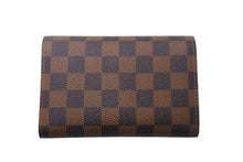 画像をギャラリービューアに読み込む, 極美品 LouisVuitton ルイヴィトン ダミエ ポルトフォイユ アレクサンドラ 三つ折り財布 N63067 ブラウン PVC レザー 中古 4c068161