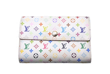 画像をギャラリービューアに読み込む, Louis Vuitton ルイヴィトン モノグラム マルチカラー ポルトフォイユ アレクサンドラ ホワイト M60083 中古 4c068162