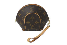 画像をギャラリービューアに読み込む, LouisVuitton ルイヴィトン モノグラム ミニエリプス ポーチ M51129 PVCコーティングキャンバス ヌメ革 ブラウン 美品 中古 4c068187