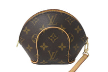 画像をギャラリービューアに読み込む, LouisVuitton ルイヴィトン モノグラム ミニエリプス ポーチ M51129 PVCコーティングキャンバス ヌメ革 ブラウン 美品 中古 4c068187