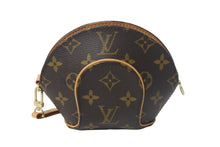 Load image into Gallery viewer, LouisVuitton ルイヴィトン モノグラム ミニエリプス ポーチ M51129 PVCコーティングキャンバス ヌメ革 ブラウン 美品 中古 4c068187