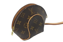 画像をギャラリービューアに読み込む, LouisVuitton ルイヴィトン モノグラム ミニエリプス ポーチ M51129 PVCコーティングキャンバス ヌメ革 ブラウン 美品 中古 4c068187