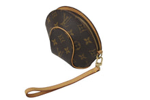 Load image into Gallery viewer, LouisVuitton ルイヴィトン モノグラム ミニエリプス ポーチ M51129 PVCコーティングキャンバス ヌメ革 ブラウン 美品 中古 4c068187