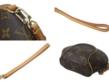 画像をギャラリービューアに読み込む, LouisVuitton ルイヴィトン モノグラム ミニエリプス ポーチ M51129 PVCコーティングキャンバス ヌメ革 ブラウン 美品 中古 4c068187