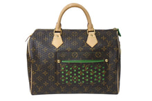 Load image into Gallery viewer, 極美品 LOUIS VUITTON ルイヴィトン ペルフォシリーズ スピーディ30 ハンドバッグ M95181 ブラウン グリーン ゴールド金具 中古 4c068190