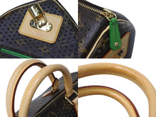 Load image into Gallery viewer, 極美品 LOUIS VUITTON ルイヴィトン ペルフォシリーズ スピーディ30 ハンドバッグ M95181 ブラウン グリーン ゴールド金具 中古 4c068190