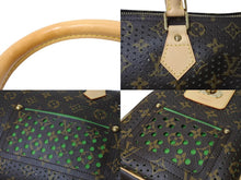 Load image into Gallery viewer, 極美品 LOUIS VUITTON ルイヴィトン ペルフォシリーズ スピーディ30 ハンドバッグ M95181 ブラウン グリーン ゴールド金具 中古 4c068190