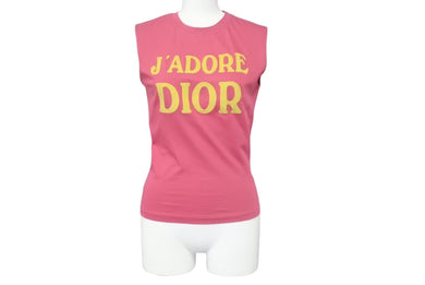 ChristianDior クリスチャンディオール J'ADORE ジャドール タンクトップ 2A12155300 サイズ38 ガリアーノ期 ピンク 美品 中古 4c068229