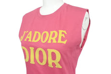 Load image into Gallery viewer, ChristianDior クリスチャンディオール J'ADORE ジャドール タンクトップ 2A12155300 サイズ38 ガリアーノ期 ピンク 美品 中古 4c068229
