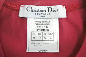 ChristianDior クリスチャンディオール J'ADORE ジャドール タンクトップ 2A12155300 サイズ38 ガリアーノ期 ピンク 美品 中古 4c068229