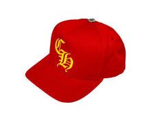 画像をギャラリービューアに読み込む, 新品未使用 ChromeHearts クロムハーツ クロスボール ベースボールキャップ 帽子 CH Hat レッド イエロー シルバー金具 中古 4c068236