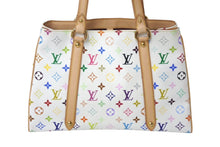 画像をギャラリービューアに読み込む, 極美品 LOUIS VUITTON ルイヴィトン オーレリアMM トートバッグ M40095 村上隆 モノグラムマルチカラー ホワイト 中古 4c068255