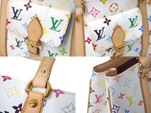 画像をギャラリービューアに読み込む, 極美品 LOUIS VUITTON ルイヴィトン オーレリアMM トートバッグ M40095 村上隆 モノグラムマルチカラー ホワイト 中古 4c068255