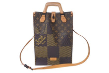 画像をギャラリービューアに読み込む, LOUIS VUITTON ルイヴィトン トートバッグ ジャイアント NIGO ダミエ モノグラムキャンバス ブラウン N40355 美品 中古 4c068256