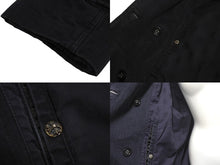 画像をギャラリービューアに読み込む, 極美品 CHROME HEARTS クロスボールボタン ヘリンボーン Pコート サイズL 400180371******001 中古 4c068279