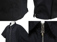 Load image into Gallery viewer, CHROME HEARTS クロムハーツ CHクロスパッチ ダガージップアップシャツ 402200167******337 半袖 サイズXL ナイロン カーフ 美品 中古 4c068282