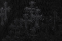 画像をギャラリービューアに読み込む, Chrome Hearts クロムハーツ クロスパッチ コットン ジップアップ ニットベスト サイズL 美品 中古 4c068283