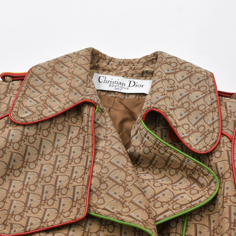 Very Good Condition Christian Dior Rasta Trench Coat Beige Galliano Period 4A12088051 Size 36 Used 4a006830