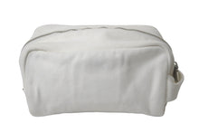 画像をギャラリービューアに読み込む, PRADA プラダ ポーチ ミニハンドバッグ トライアングルロゴ イタリア製 キャンバス ホワイト シルバー金具 美品 中古 4c068318