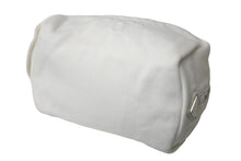 画像をギャラリービューアに読み込む, PRADA プラダ ポーチ ミニハンドバッグ トライアングルロゴ イタリア製 キャンバス ホワイト シルバー金具 美品 中古 4c068318