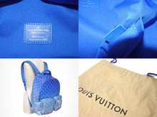 画像をギャラリービューアに読み込む, 新品同様 LOUIS VUITTON ルイヴィトン バックパック マルチポケット M45441 モノグラムクラウズキャンバス ブルー 中古 4c068375