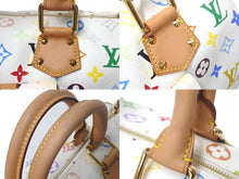 Load image into Gallery viewer, 極美品 LOUIS VUITTON ルイヴィトン モノグラムマルチカラー スピーディ30 ハンドバッグ M92643 村上隆 ホワイト ゴールド金具 美品 中古 4c068412