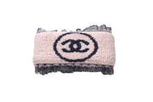 Load image into Gallery viewer, CHANEL シャネル ココマーク COCO リストバンド ブレスレット Ａ17947 レース ピンク ブラック 美品 中古 4c068549