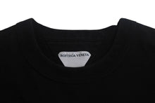 画像をギャラリービューアに読み込む, Bottega Veneta ボッテガヴェネタ 半袖Tシャツ 702402 VKLZ0 イタリア製 コットン ブラック シルバー金具 サイズM 美品 中古 4c068569