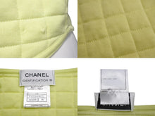画像をギャラリービューアに読み込む, CHANEL シャネル ベスト P15526V00751 サイズ38 トップス キルティング ライムグリーン コットン フランス製 美品 中古 4c068576