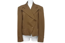 画像をギャラリービューアに読み込む, ISSEY MIYAKE イッセイミヤケ 80`s 筆タグ ウール ジャケット JG34129 ブラウン サイズM 美品 中古 4c068577