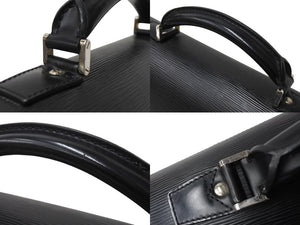 LOUIS VUITTON ルイヴィトン ロブスト2 ビジネスバッグ M54542 エピレザー ブラック ブリーフケース シルバー金具 良品 中古 4c068592