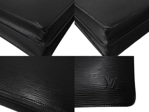 LOUIS VUITTON ルイヴィトン ロブスト2 ビジネスバッグ M54542 エピレザー ブラック ブリーフケース シルバー金具 良品 中古 4c068592