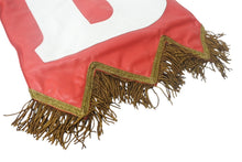 Load image into Gallery viewer, Burberry バーバリー フラッグバッグ クラッチバッグ 旗 イタリア製 レザー レッド ホワイト ゴールド金具 美品 中古 4c068608