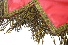 Load image into Gallery viewer, Burberry バーバリー フラッグバッグ クラッチバッグ 旗 イタリア製 レザー レッド ホワイト ゴールド金具 美品 中古 4c068608