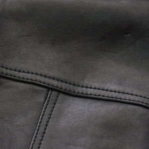 極美品 SAINT LAURENT PARIS サンローランパリ 18AW 530735 マルチピンバッジアンドスタッズ モーターサイクルレザージャケット サイズ34 中古 4a006861