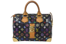 Load image into Gallery viewer, LOUISVUITTON ルイヴィトン スピーディ30 ハンドバッグ M92642 ブラック マルチカラー 美品 中古 4c068617