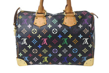 Load image into Gallery viewer, LOUISVUITTON ルイヴィトン スピーディ30 ハンドバッグ M92642 ブラック マルチカラー 美品 中古 4c068617