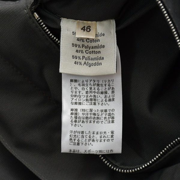 極美品 HERMES エルメス デュアルジップコート 42-5525 ロングコート 46サイズ ヘザーグレー ダブルジップ アウター シルバー金具 中古 4a006862