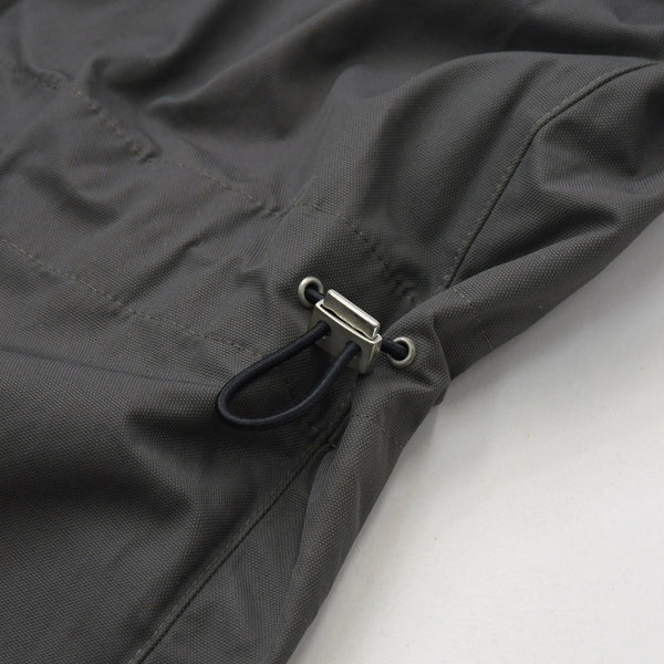 極美品 HERMES エルメス デュアルジップコート 42-5525 ロングコート 46サイズ ヘザーグレー ダブルジップ アウター シルバー金具 中古 4a006862