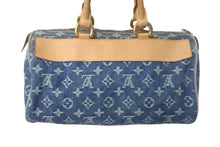 Load image into Gallery viewer, LOUIS VUITTON ルイヴィトン ハンドバッグ ネオスピーディ M95019 モノグラムデニム ゴールド金具 ブルー 美品 中古 4c068626