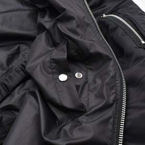 極美品 SACAI サカイ ナイロンツイル ブルゾン MA-1 ボンバージャケット SCM-051 サイズ4 ブラック アウター 中古 4a006864