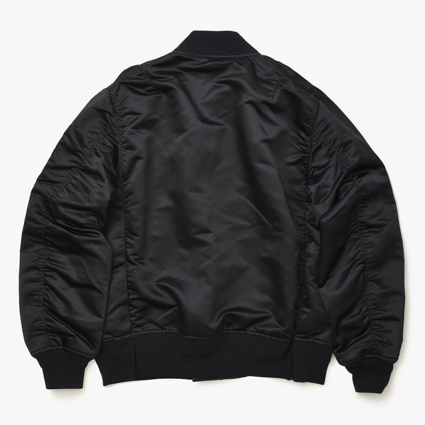 極美品 SACAI サカイ ナイロンツイル ブルゾン MA-1 ボンバージャケット SCM-051 サイズ4 ブラック アウター 中古 4a006864