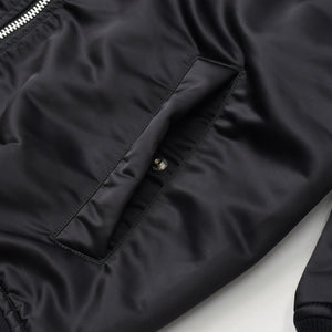 極美品 SACAI サカイ ナイロンツイル ブルゾン MA-1 ボンバージャケット SCM-051 サイズ4 ブラック アウター 中古 4a006864