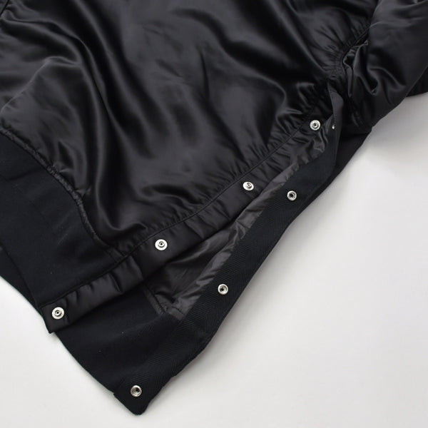 極美品 SACAI サカイ ナイロンツイル ブルゾン MA-1 ボンバージャケット SCM-051 サイズ4 ブラック アウター 中古 4a006864