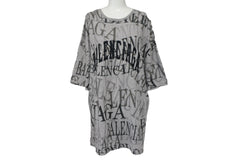 BALENCIAGA Balenciaga T-shirt TS50 571205 TEVA4 1300 Size S 2018 All pattern Gray Good used 4c068660